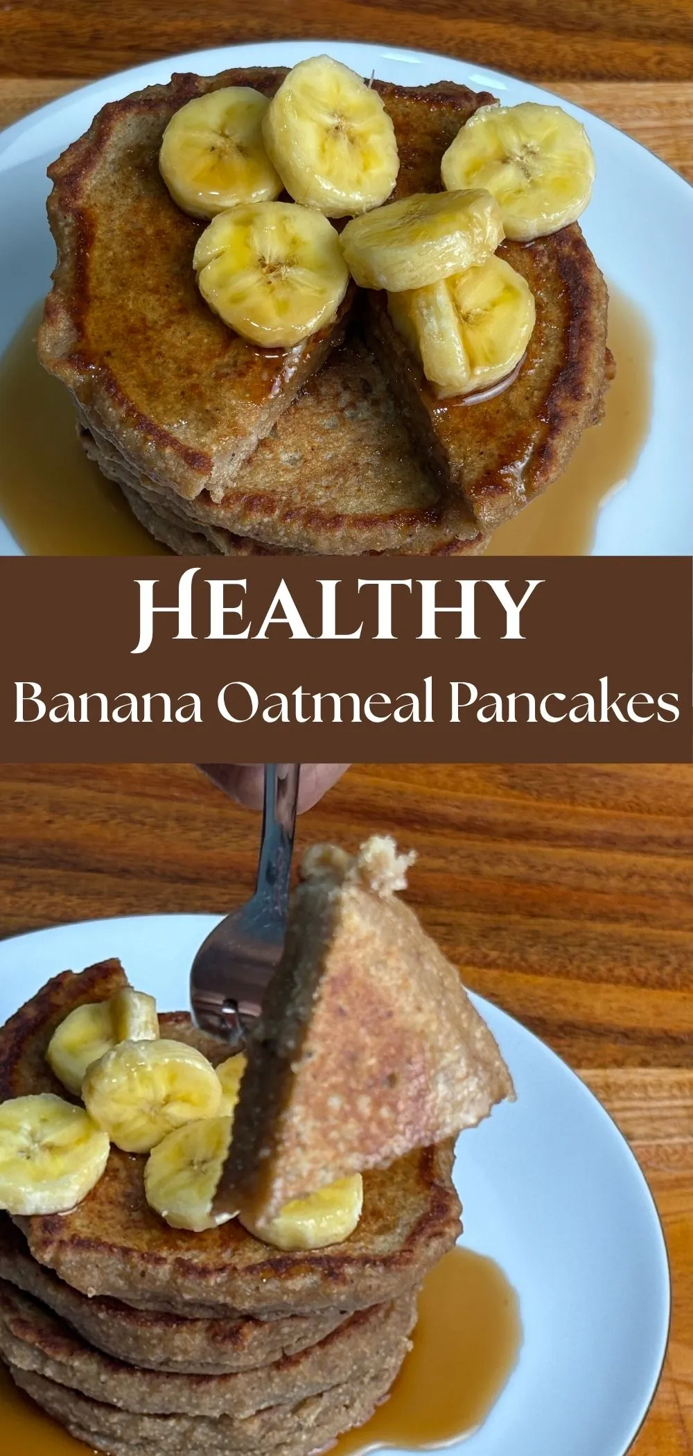 Banana Oatmeal Pancakes