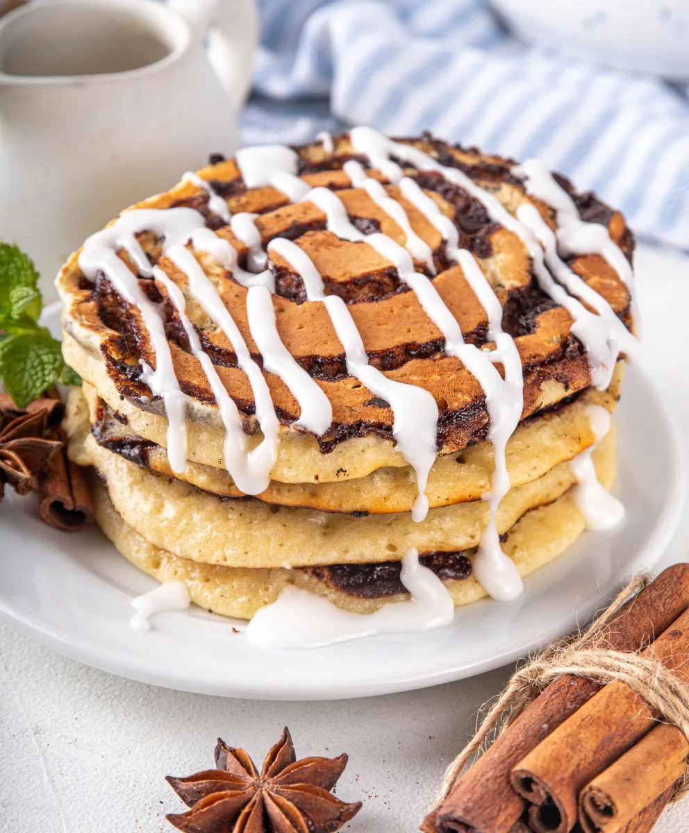 Cinnamon Roll Pancakes